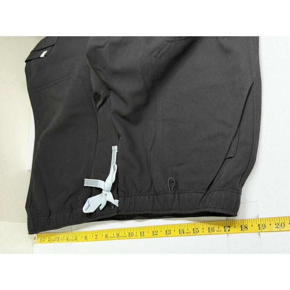 FIGS Scrub Pants Mens XL Black High Vis Cairo Cargo Healthcare Hospital Doctor